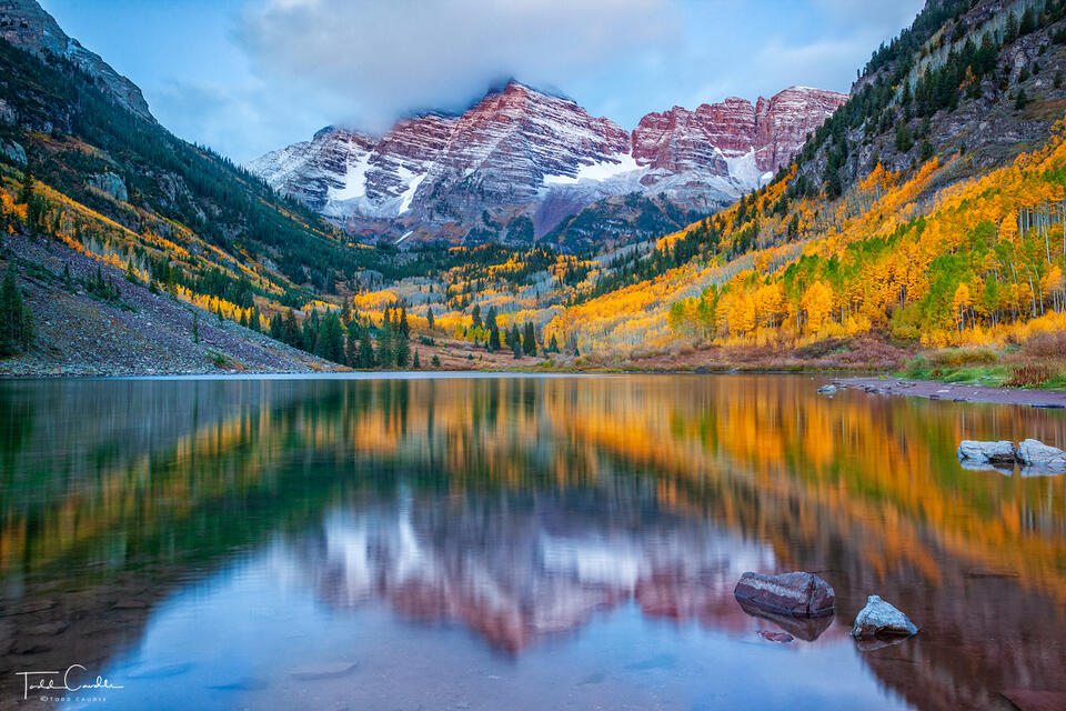Maroon Bells Reflected in Maroon Lake #1 print