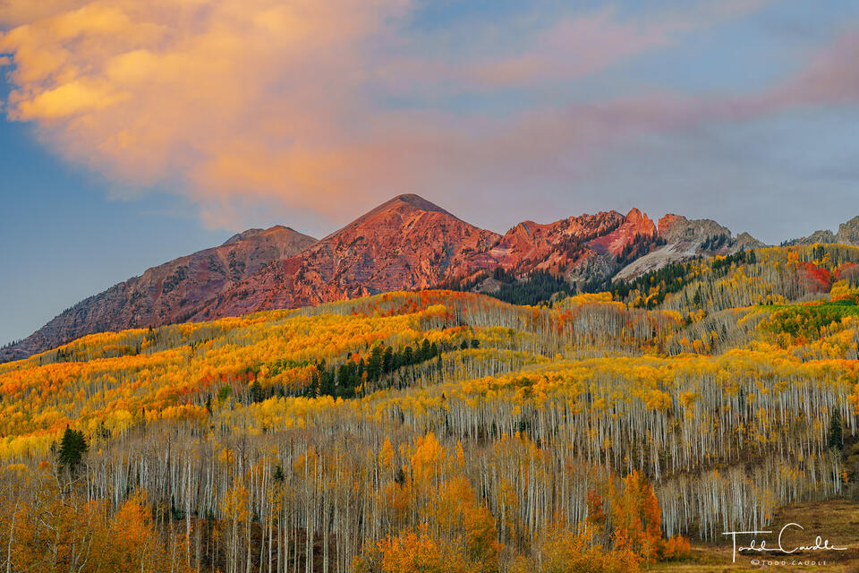 Mount Owen Autumn Sunset print