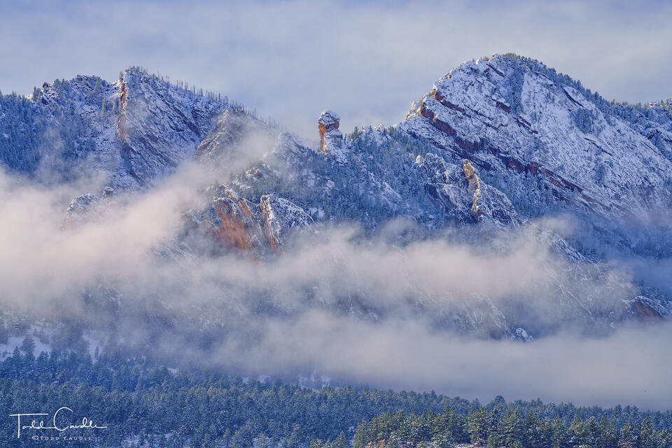 Devil's Thumb Clouds & Fresh Snow #1 print