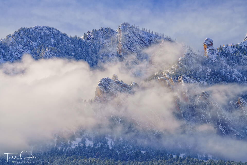 Devil's Thumb Clouds & Fresh Snow #2 print