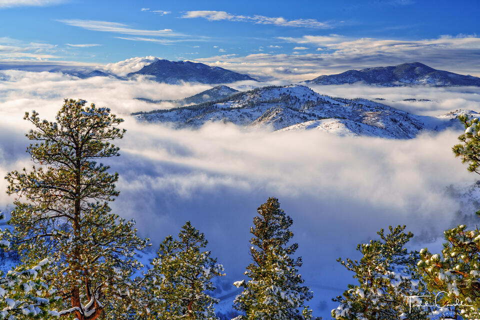 Inversion and Fresh Snow on Lookout Mountain #1 print