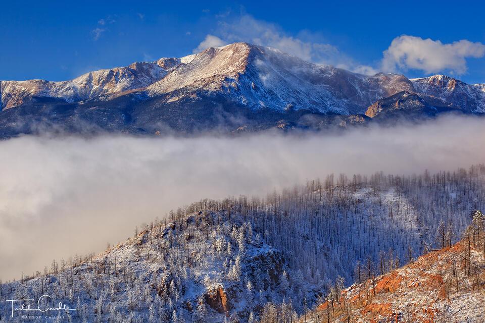 Dynamic Clouds Below Pikes Peak #1 print