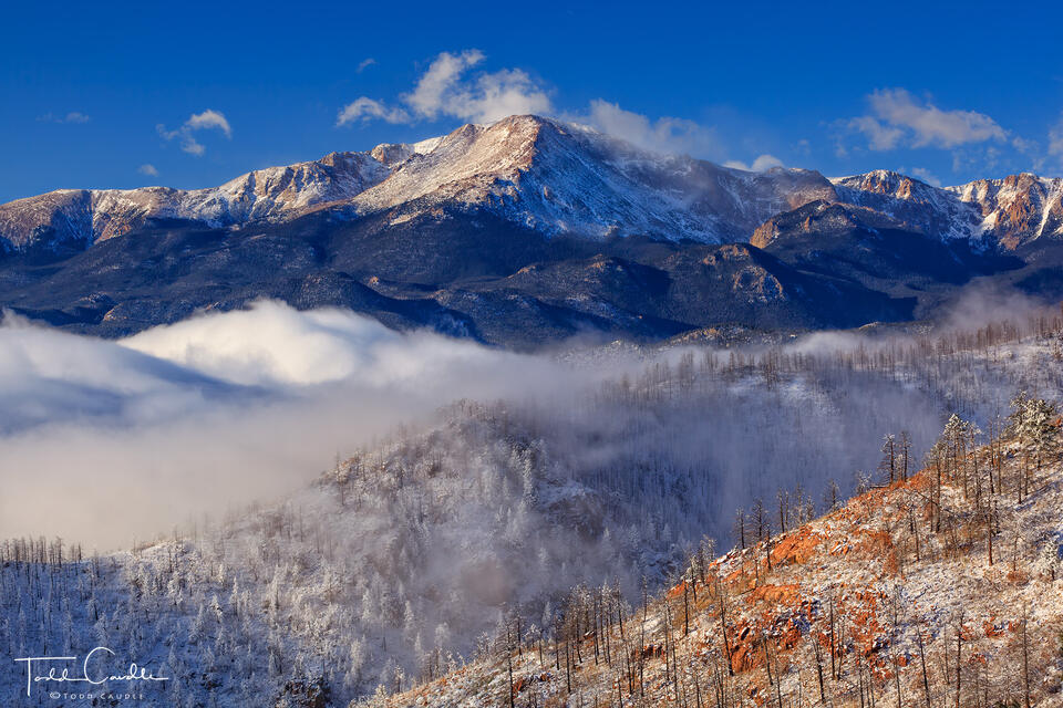 Dynamic Clouds Below Pikes Peak #2 print