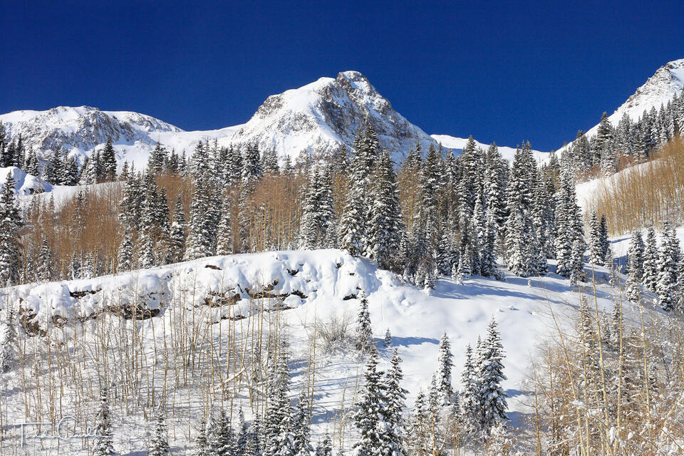 Fresh Snow on Red Mountain Pass print