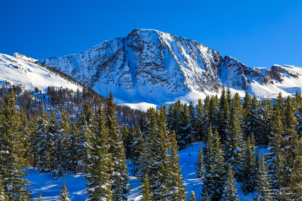 Fresh Snow on Snowden Peak print