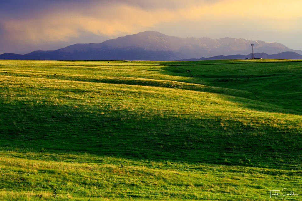 Prairie View of Pikes Peak print