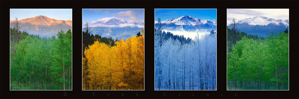 Pikes Peak – Four Seasons print