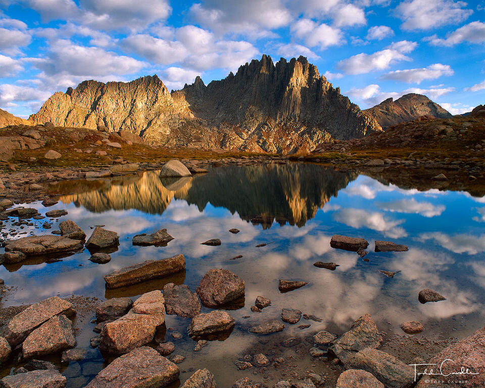 Jagged Mountain Reflection print
