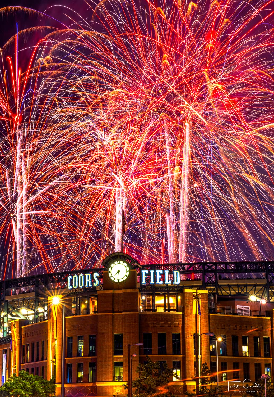 Independence Day Fireworks #1 A spectacular fireworks show lights up the sky over Coors Field, home of Major League Baseball's Colorado Rockies, to celebrate...